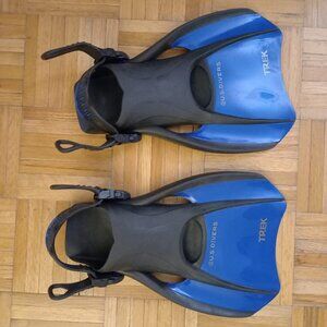 S Divers Adult Trek Travel Fins, Small, NEW